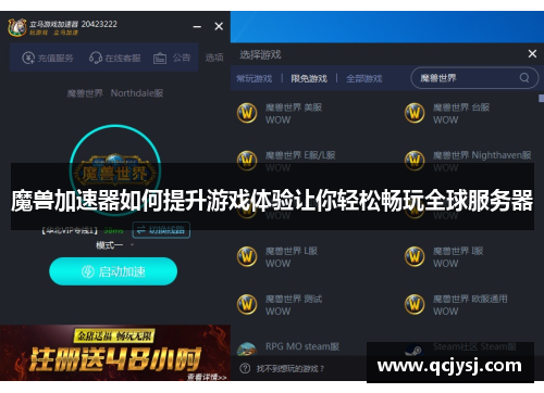 魔兽加速器如何提升游戏体验让你轻松畅玩全球服务器